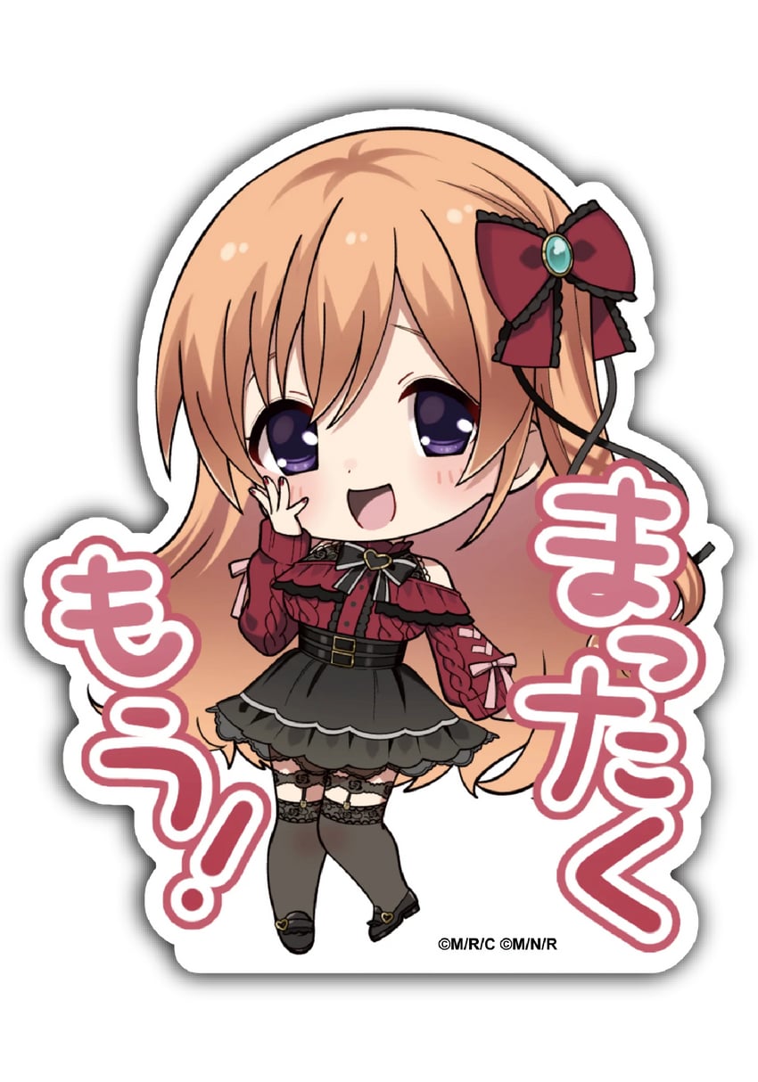 混沌之子、科学冒险系列、来栖乃乃 1名女孩 黑鞋 黑色裙子 脸红 蝴蝶结