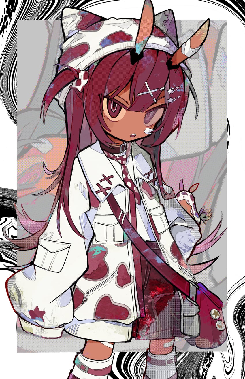 原创 1名女孩 动物帽子 包 猫耳帽 帽子