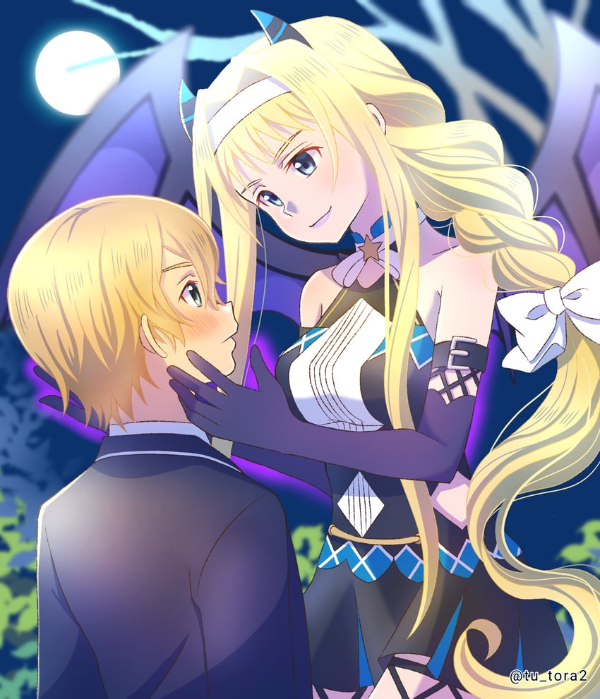 刀剑神域、刀剑神域：Alicization、爱丽丝·滋贝鲁格 1名男孩 1名女孩 替换服装 异色瞳 手臂带