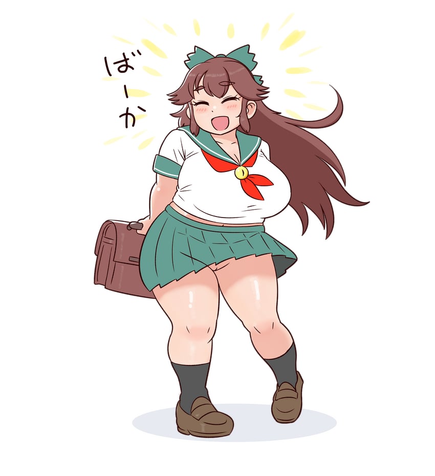 东方Project、灵乌路空 1名女孩 包 黑袜 乳房 棕发