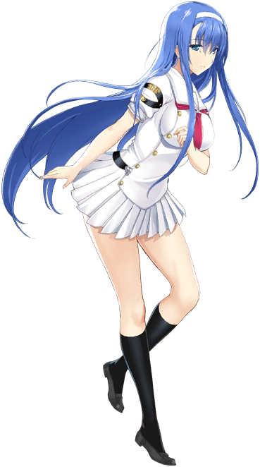 超昂系列 (AliceSoft)、超昂神骑伊克希尔、超昂大战 Escalation Heroines 1名女孩 黑袜 蓝眼 蓝发 乳房