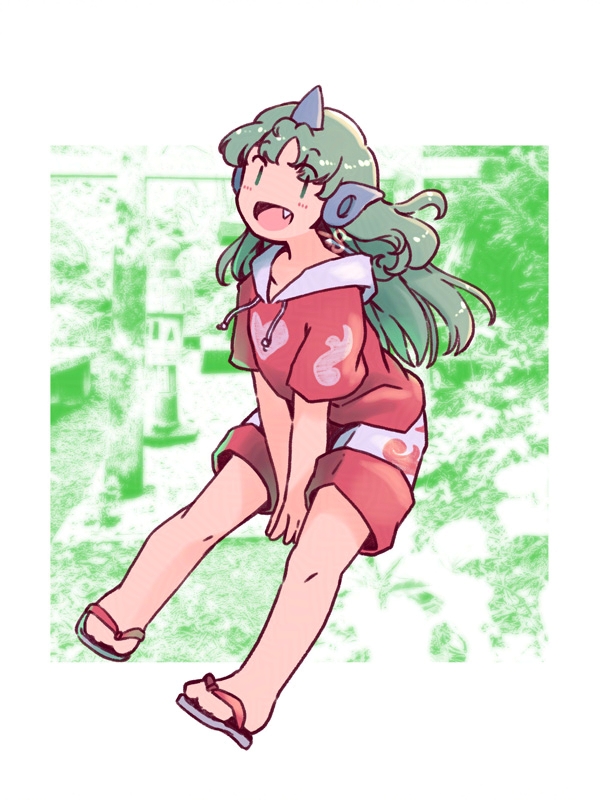 东方Project、高丽野阿吽 1名女孩 :D 改装服装 替换服装 卷发