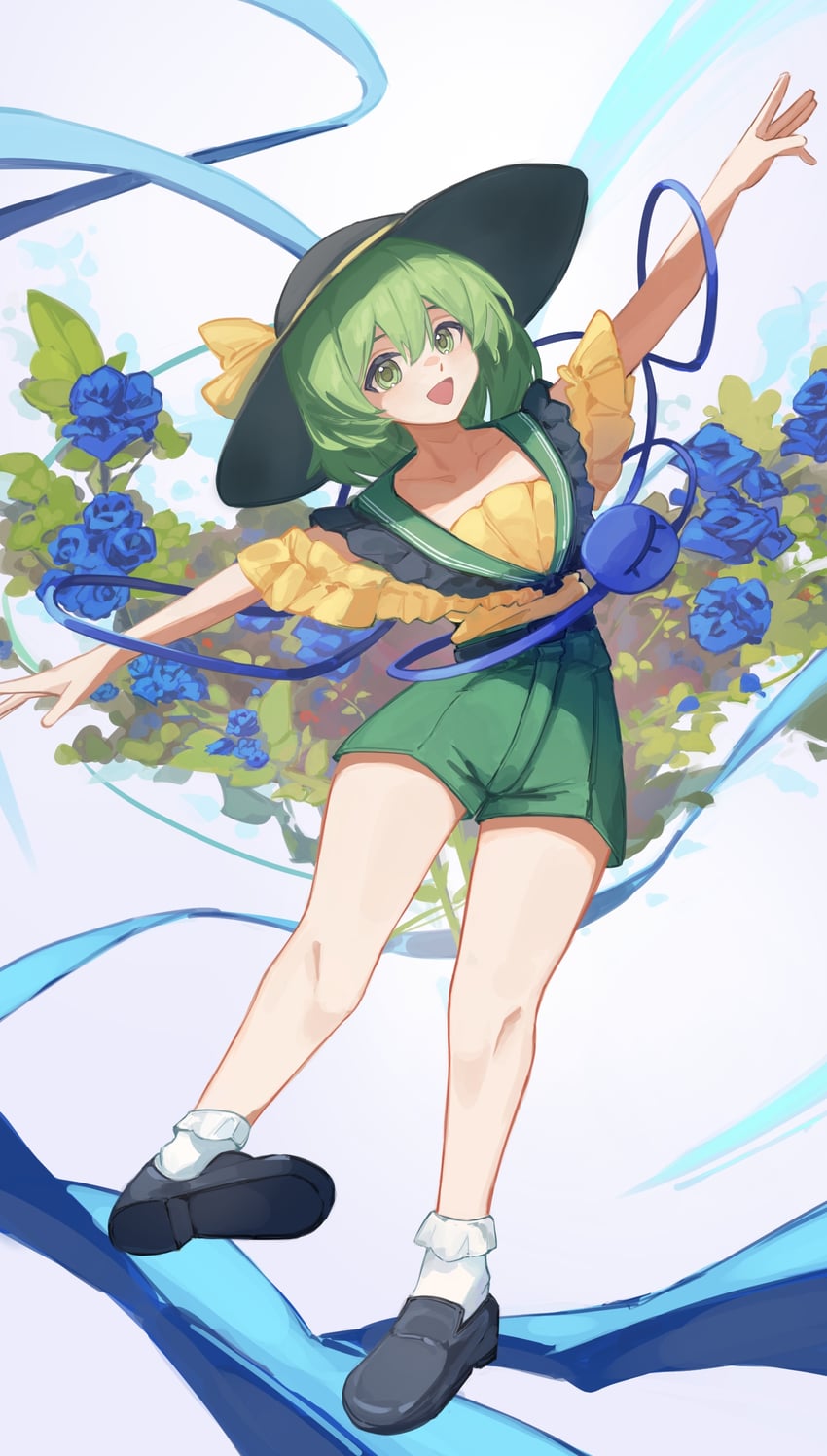 东方Project、古明地恋 1名女孩 :D 改装服装 替换服装 黑鞋