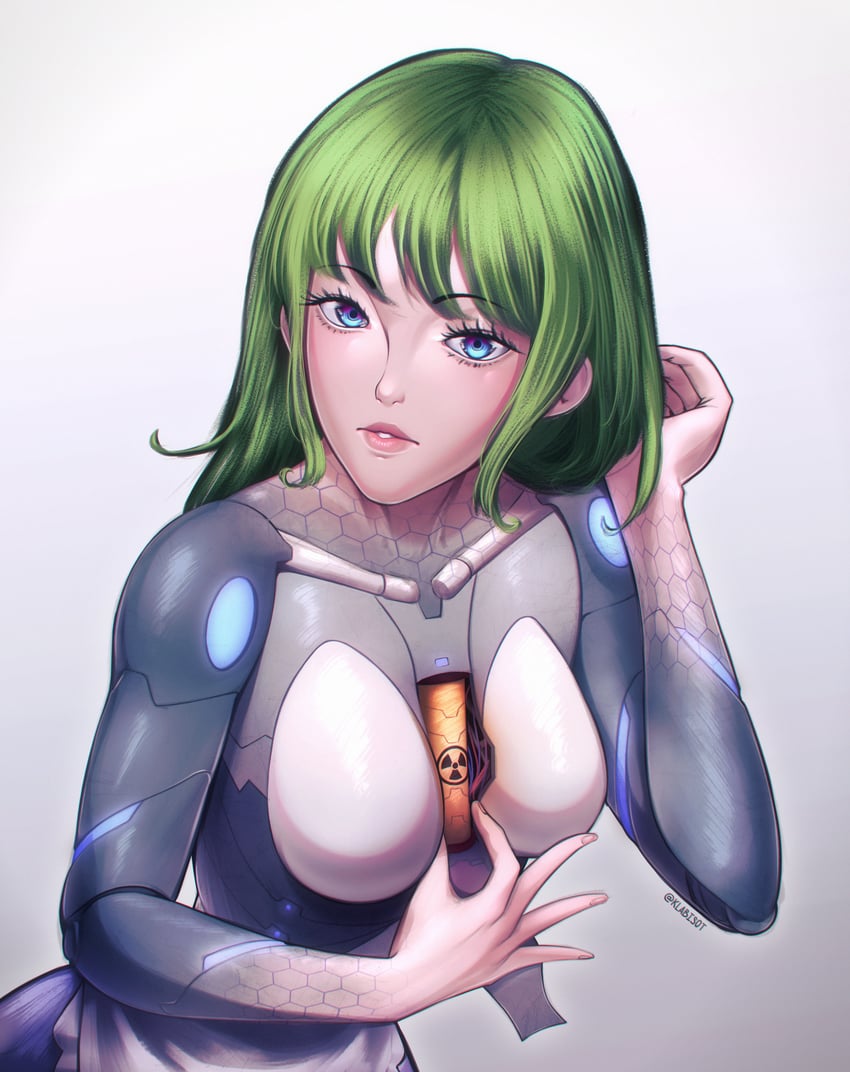 东方Project、东方Project (PC-98)、留琴 1名女孩 整理头发 机器人 围裙 蓝眼