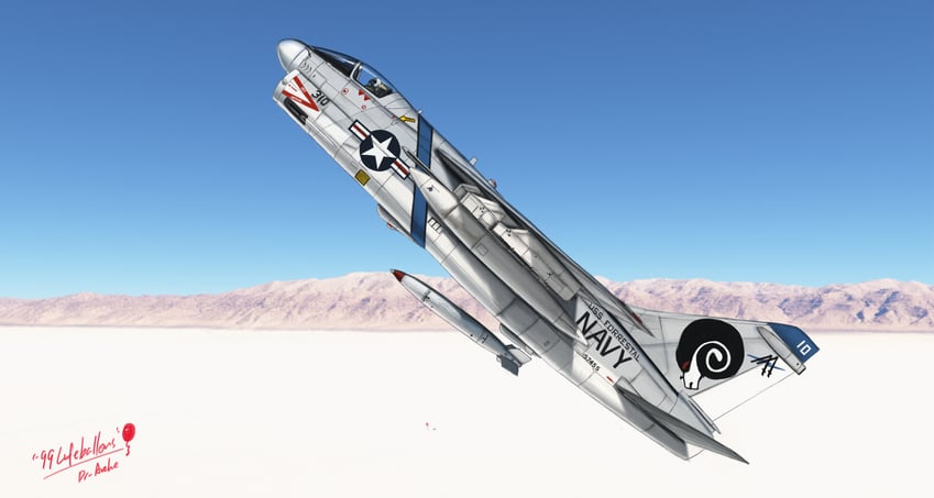 99 luftballons、原创 1个其他角色 a-7 corsair ii 飞行器 飞机 作者名