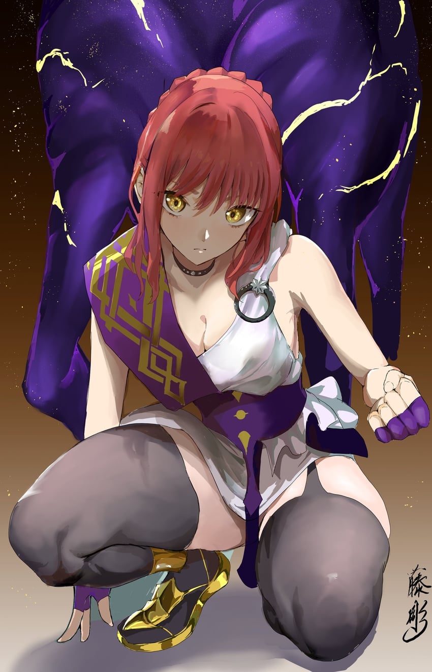 Fate/Grand Order、Fate/strange Fake、Fate系列 1名女孩 古希腊服饰 黑马 辫子 编发基底