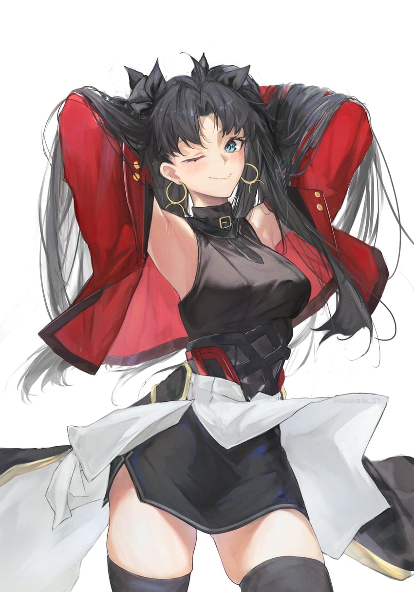 Fate/stay night、Fate系列、崩坏：星穹铁道 1名女孩 整理头发 腋下 双手抱头 举起双手