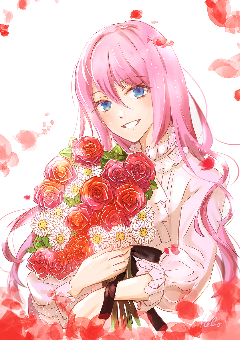 Classicaloid、莫扎特 (ClassicaLoid) 1名男孩 中性 黑色丝带 蓝眼 花束
