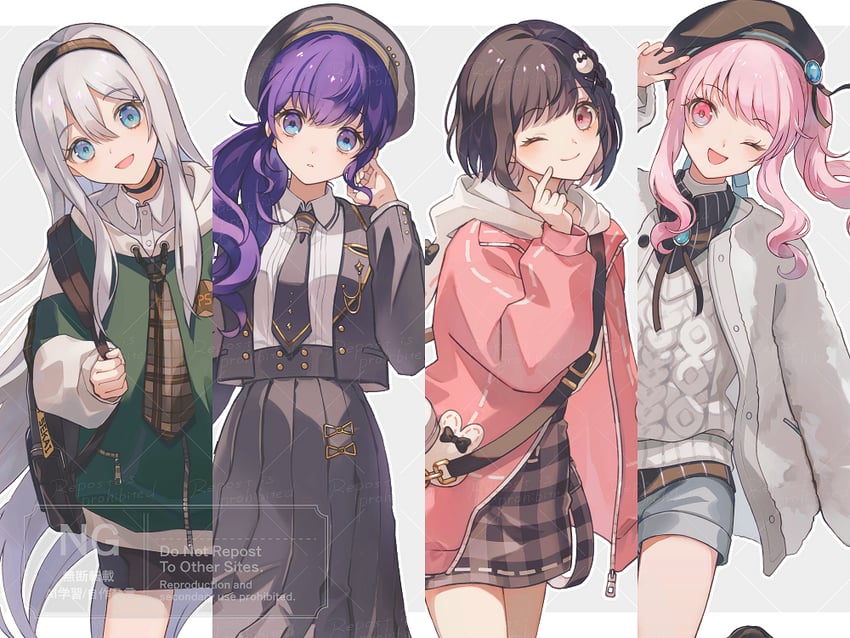 世界计划、晓山瑞希、朝比奈真冬 1个其他角色 25点，在Nightcord。 (世界计划) 3人女子 :D 微笑