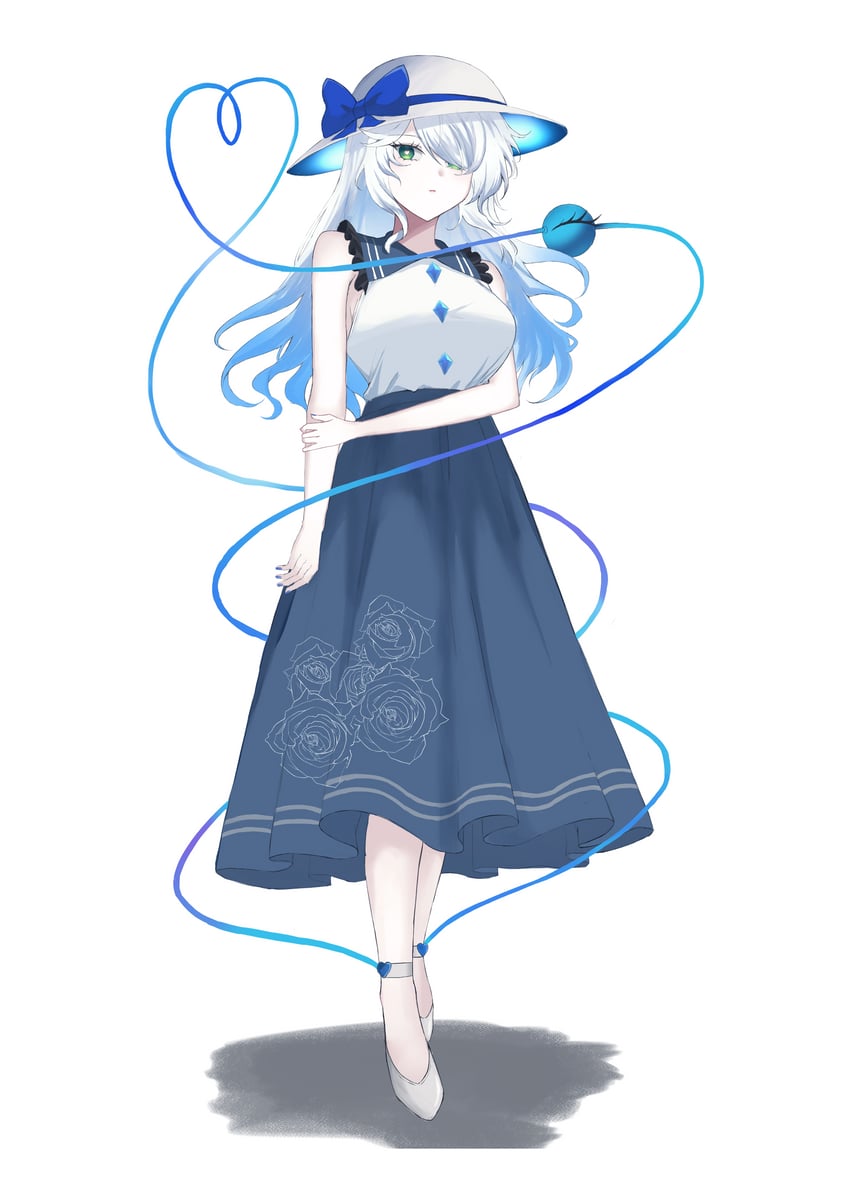 东方Project、古明地恋 1名女孩 改装服装 异色 异色发 蓝发