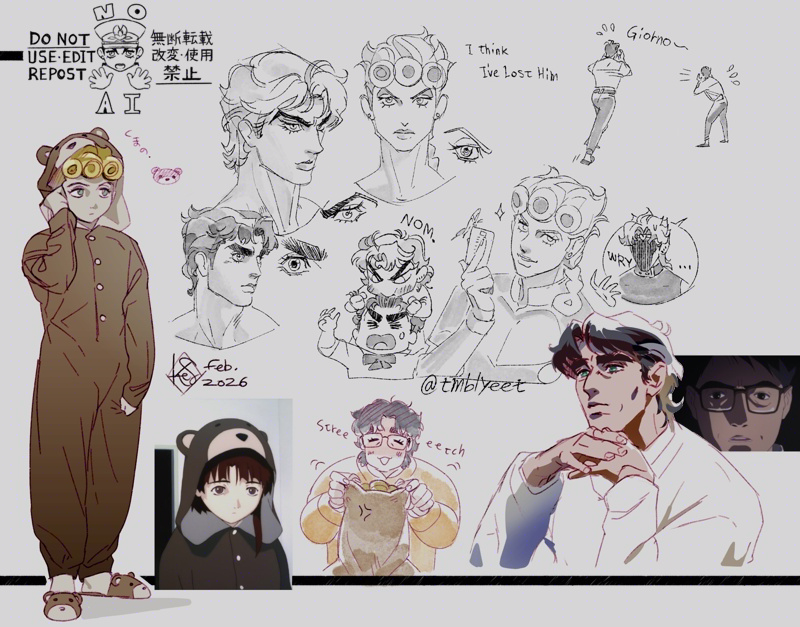 JOJO的奇妙冒险、幻影血脉、玲音 (Serial Experiments Lain) 3个男孩 作者名 颧骨 角色扮演 有日期