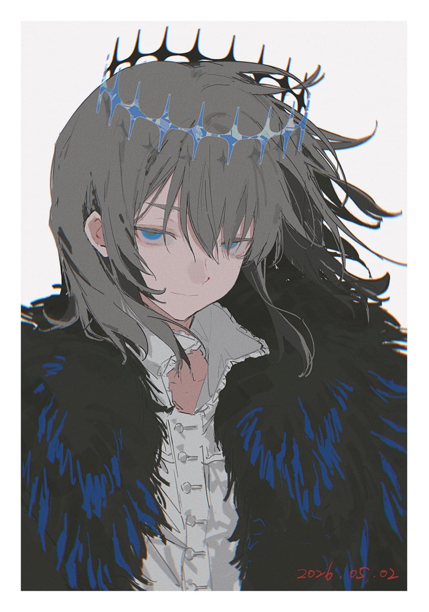 Fate/Grand Order、Fate系列、奥伯龙 (Fate) 1名男孩 蓝眼 皇冠 菱形发带 毛边