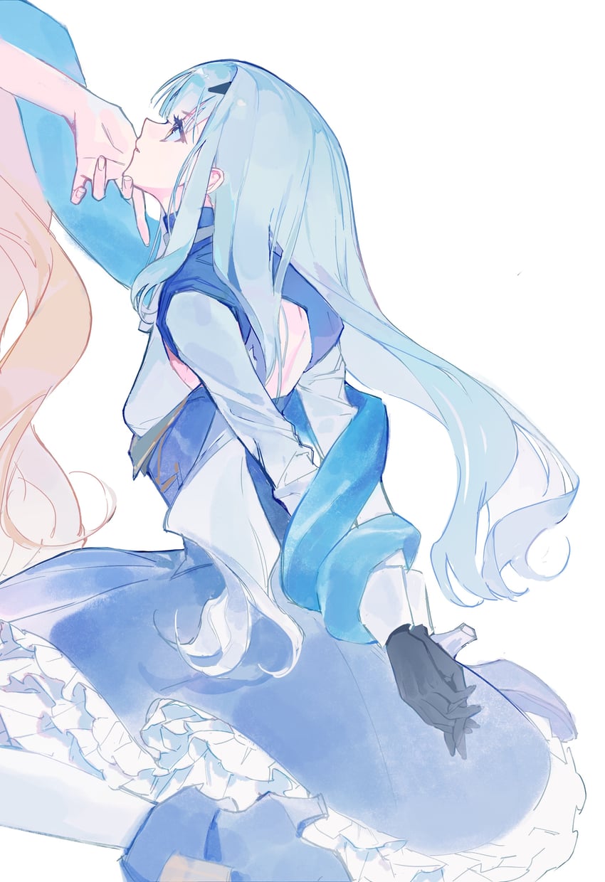 Fate/Grand Order、Fate系列、欧若拉 (Fate) 2名女孩 双手背在身后 金发 束缚 束缚双臂