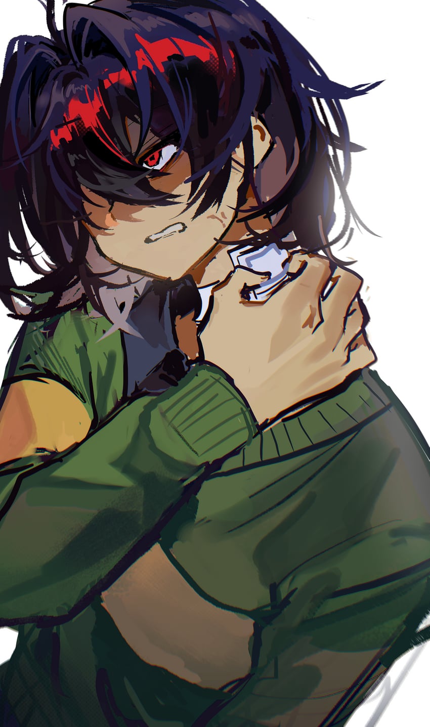 三角符文、Undertale/Deltarune、Kris (Deltarune) 1个其他角色 异色 中性 青筋 生气