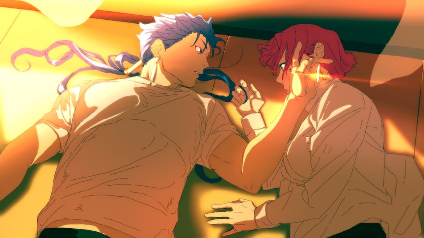 Fate/hollow ataraxia、Fate系列、巴泽特·弗拉加·马克雷密斯 1名男孩 1名女孩 蓝发 呆毛 黄昏