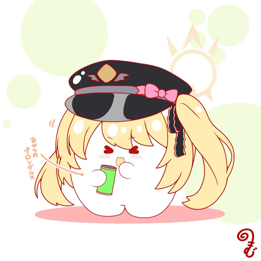 蔚蓝档案、伊吹 (碧蓝档案) 猫脸笑 闭眼挤眼 箭头（符号） 黑色蝴蝶结 黑帽子