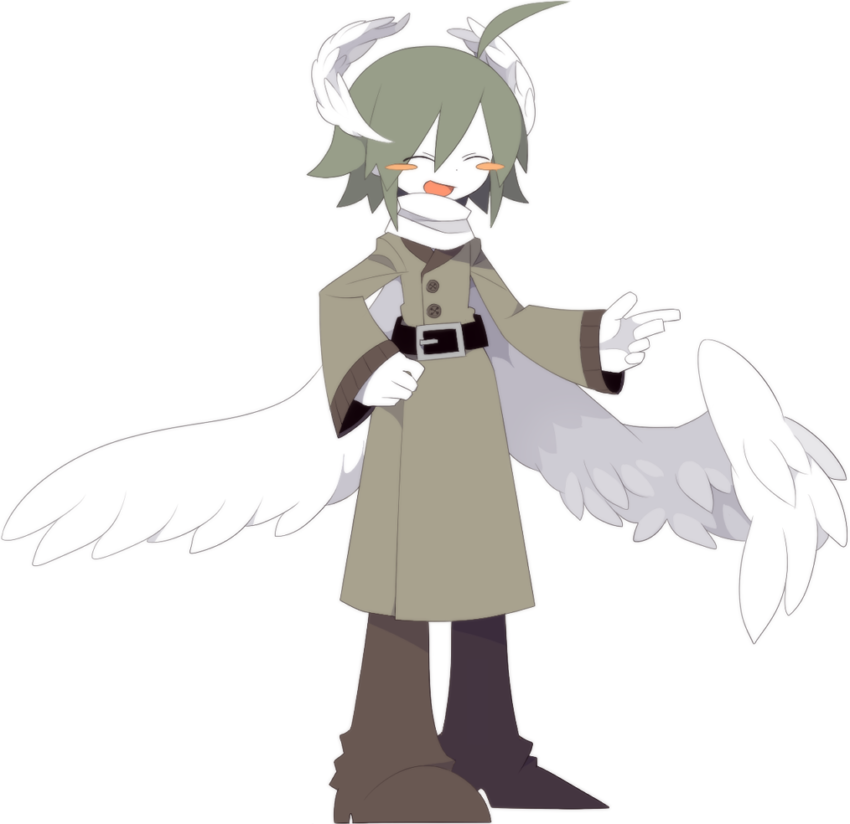 海底囚人、justim (funamusea) 1名男孩 呆毛 腰带 脸红 棕色外套