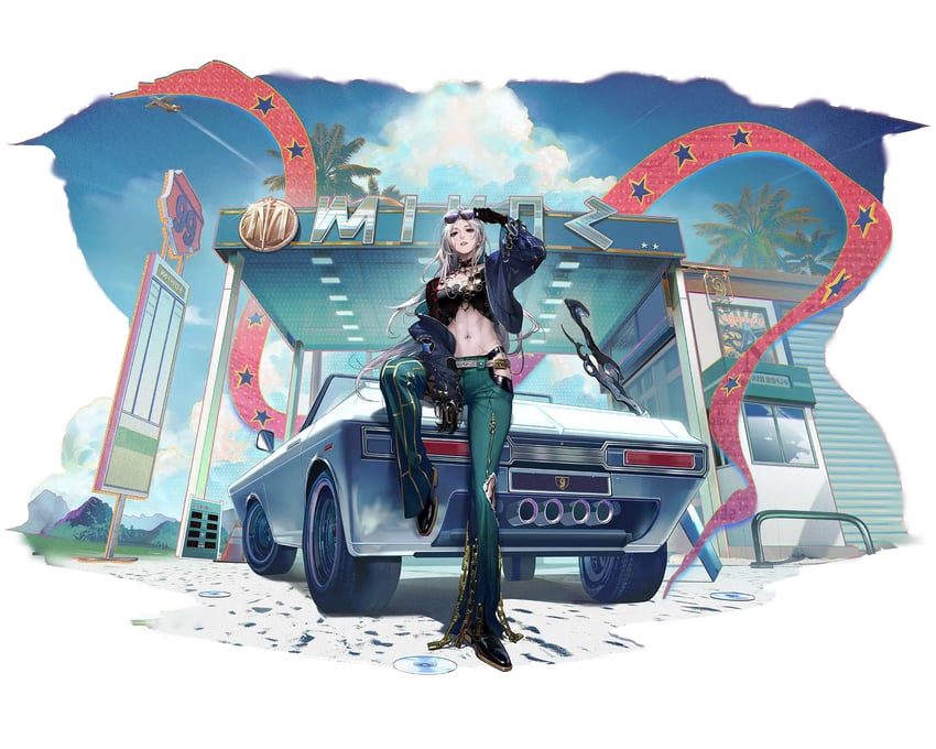 JOJO的奇妙冒险、无期迷途、99（无期迷途） 1名女孩 调整眼镜 飞行器 飞机 腰带