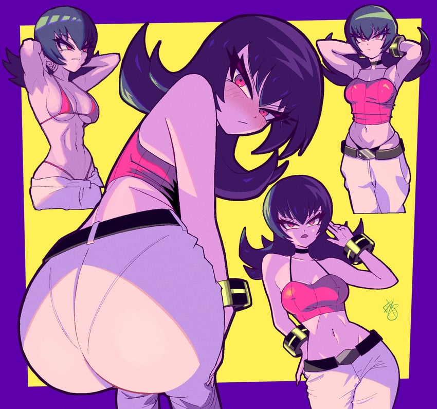 宝可梦、宝可梦 心金/魂银、娜姿 (宝可梦) 1名女孩 屁股 比基尼 乳房 巨乳