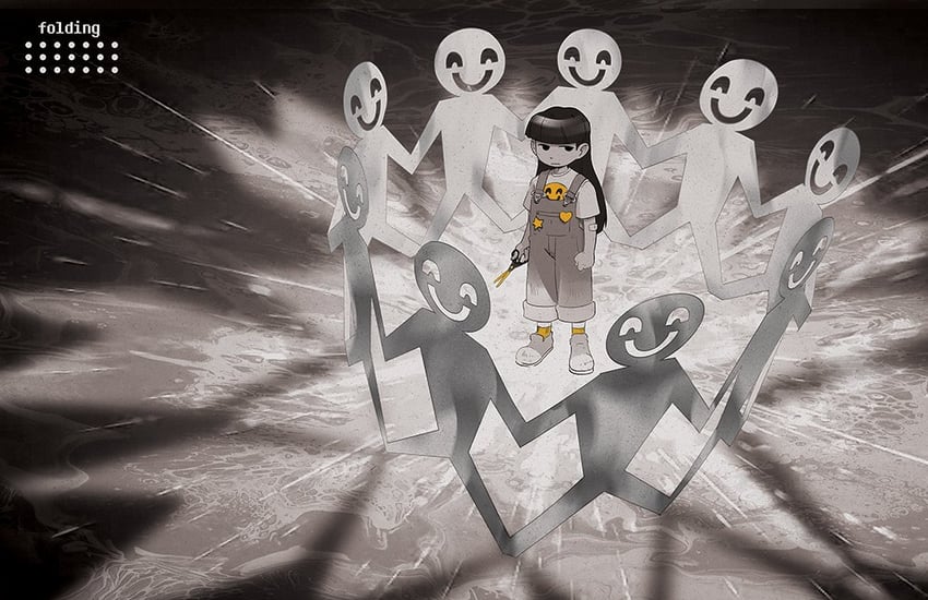 原创 1名女孩 黑瞳 黑发 黑肤 齐刘海