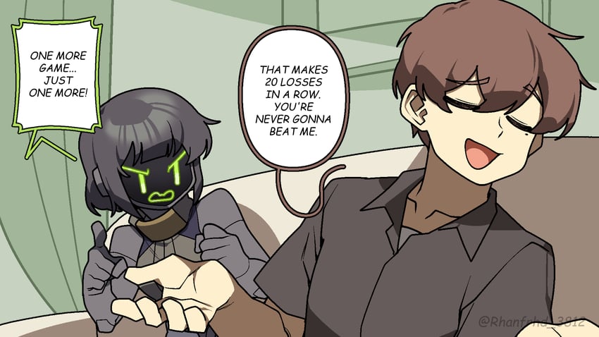 原创、EV3 (Junkzero) 1名男孩 生气 露肩 黑发 棕眼睛