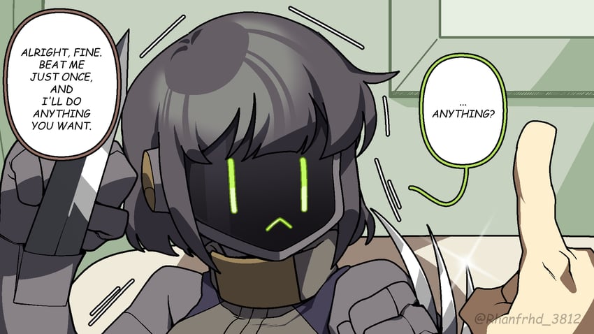 原创、EV3 (Junkzero) 袖剑/臂刃 露肩 黑发 漫画 隐藏武器