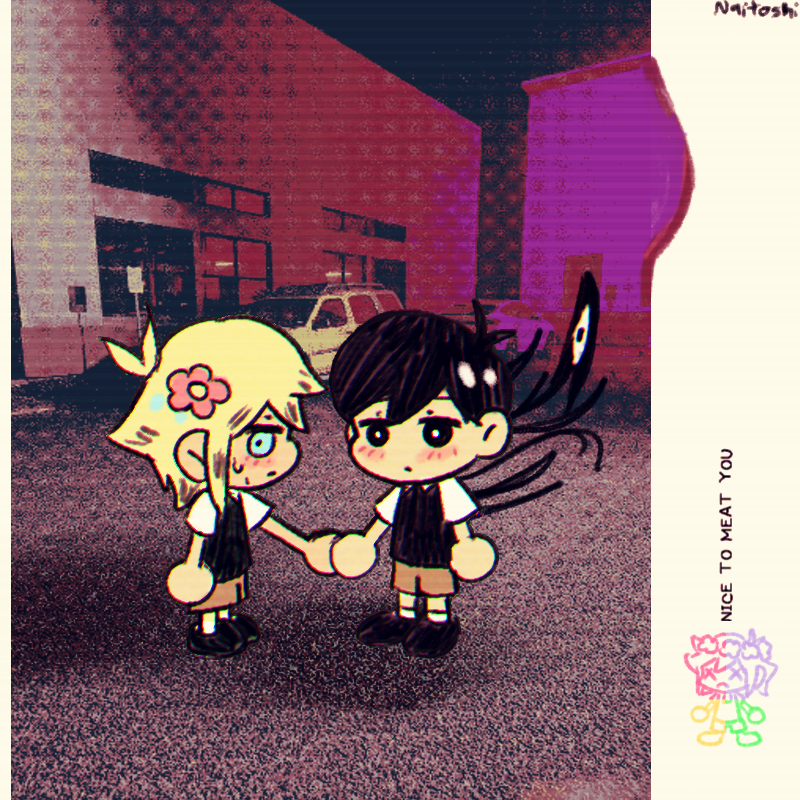 nice to meat you (album)、OMORI、超级食肉男孩 2个男孩 异色 呆毛 作者名 黑瞳