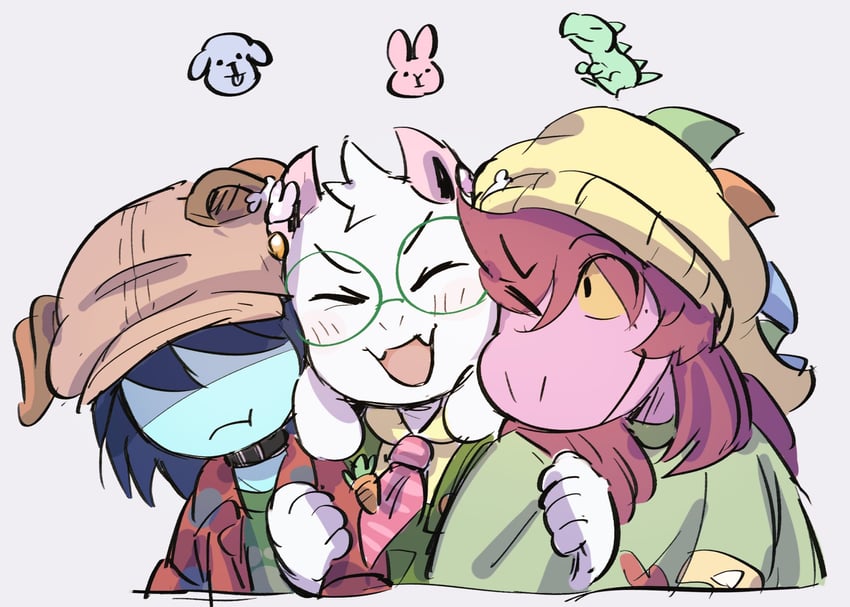 三角符文、Undertale/Deltarune、Kris (黑暗世界) (Deltarune) 1名男孩 1名女孩 1个其他角色 替换服装 中性
