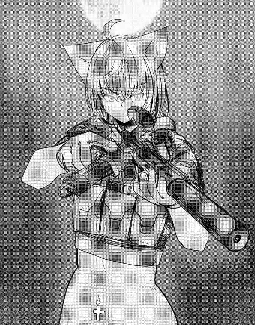 Project Karibito、艾莉 (Project Karibito) 1名女孩 兽耳 BCM MCMR步枪 猫耳 猫娘