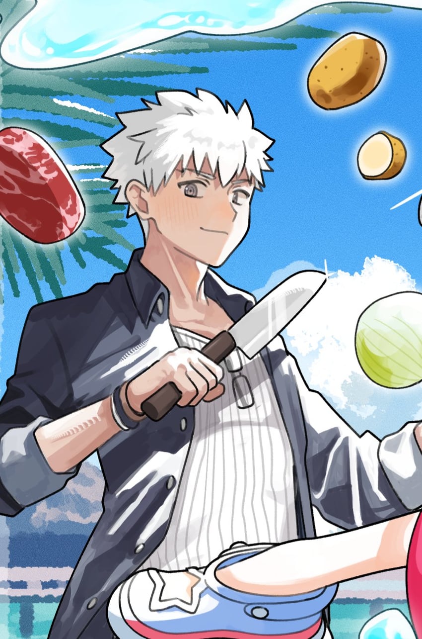 Fate/Grand Order、Fate系列、Archer (Fate) 1名男孩 深色皮肤男性 黑肉 男性重心 乱发