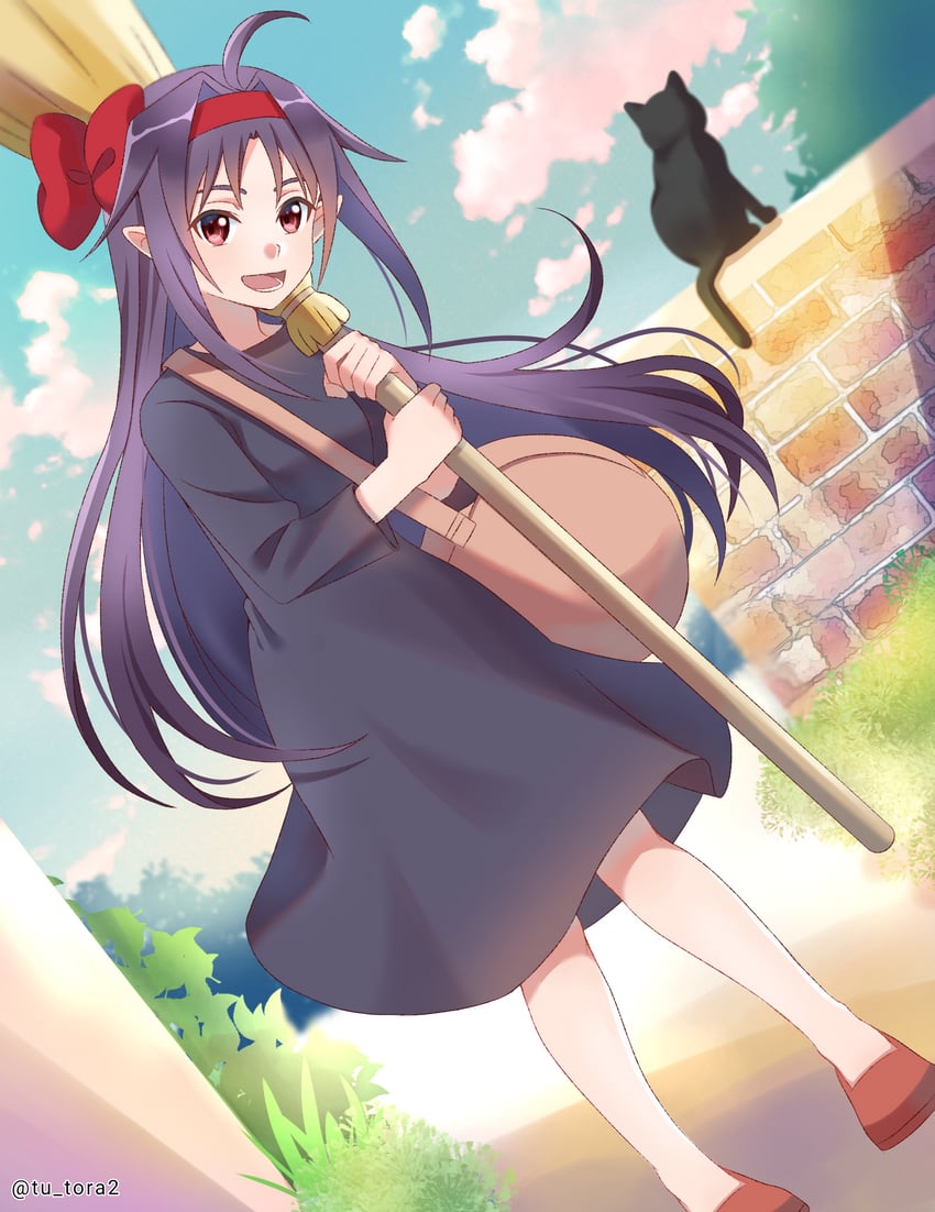 刀剑神域、优纪 (刀剑神域) 1名女孩 :D 呆毛 替换服装 作者名