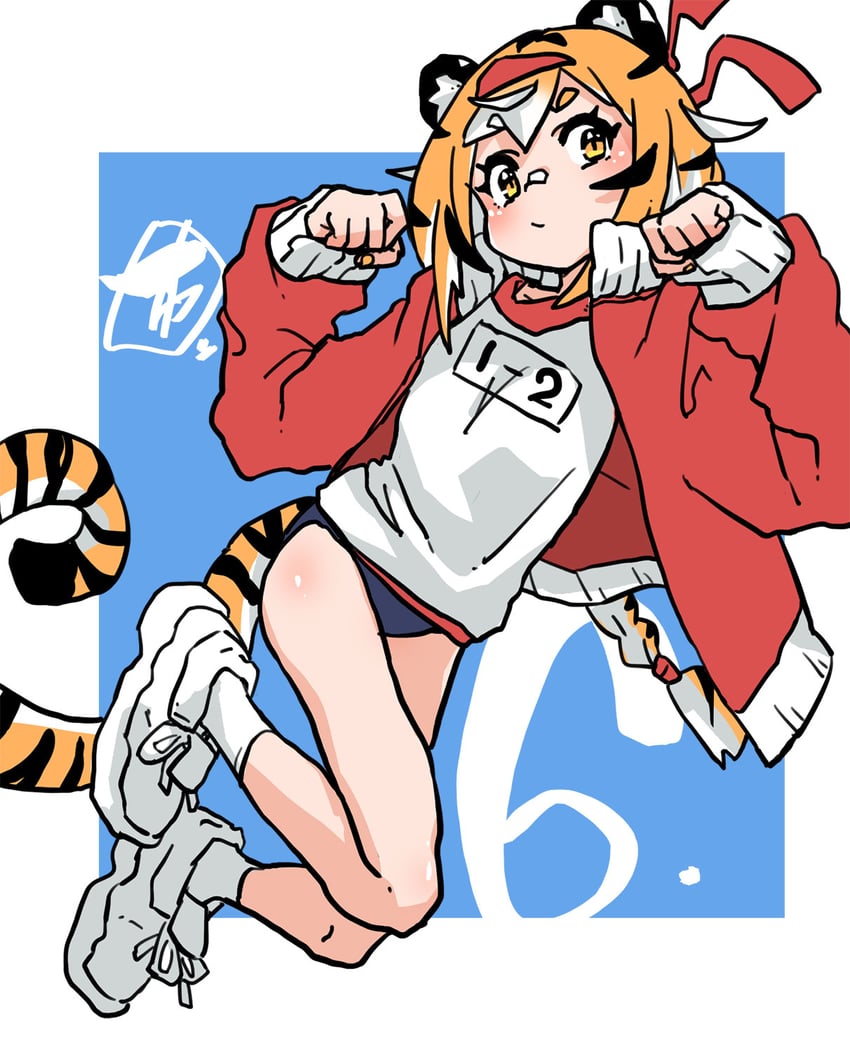 原创 1名女孩 兽耳 创可贴 脸上的创可贴 鼻梁创可贴