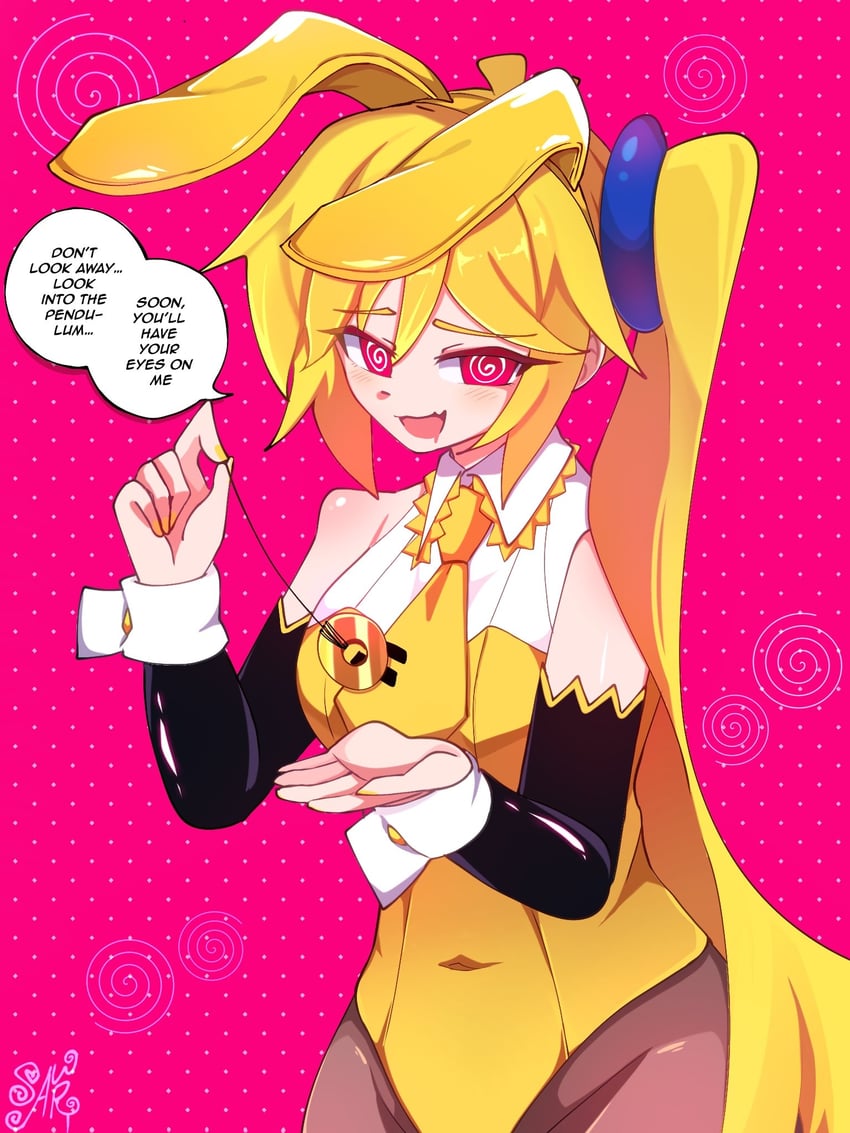 hypno (vocaloid)、VOCALOID、亚北音留 1名女孩 @_@ 兽耳 露肩 黑色手套