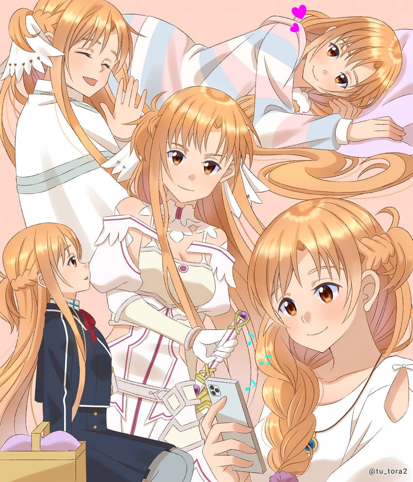 刀剑神域、刀剑神域：Alicization、刀剑神域：爱丽丝篇 异界战争 1名女孩 放射线条/杂草 微笑 铠甲 作者名