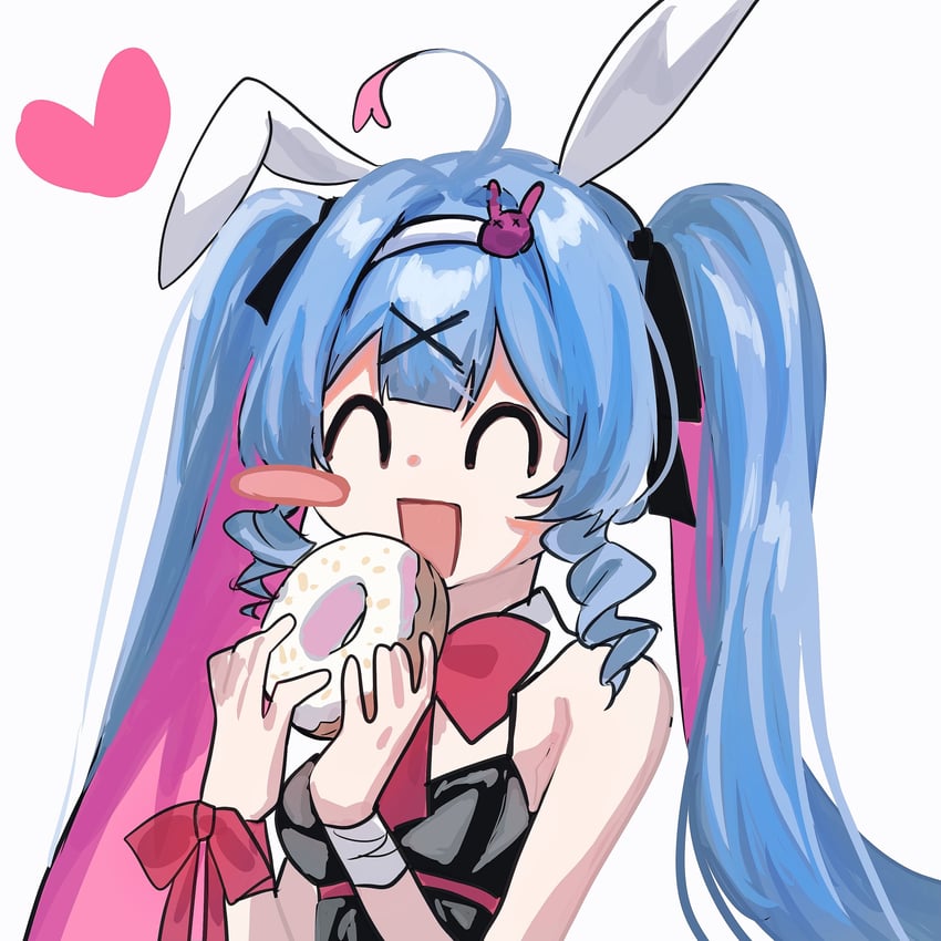 兔穴(Vocaloid)、VOCALOID、初音未来 1名女孩 :D 呆毛 兽耳发箍 兽耳