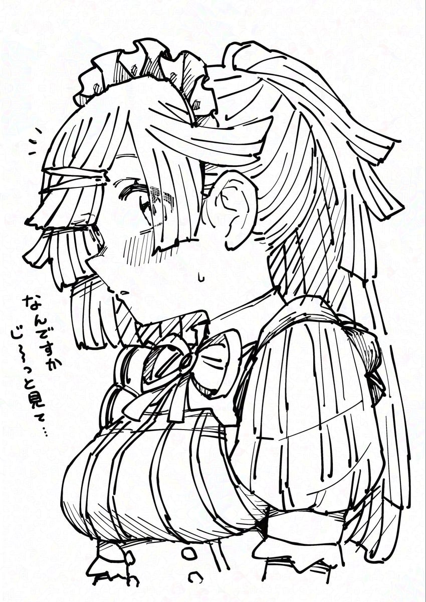 魔法纪录 魔法少女小圆外传、魔法少女小圆、安艺真白 1名女孩 不同发型 围裙 齐刘海 齐发尾