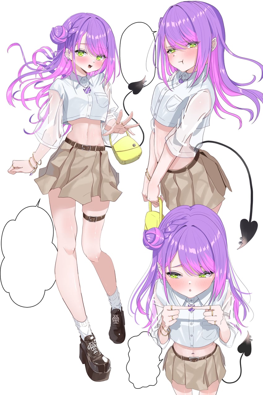 Hololive、常暗永远 1名女孩 :i (表情) 短袜 包 腰带