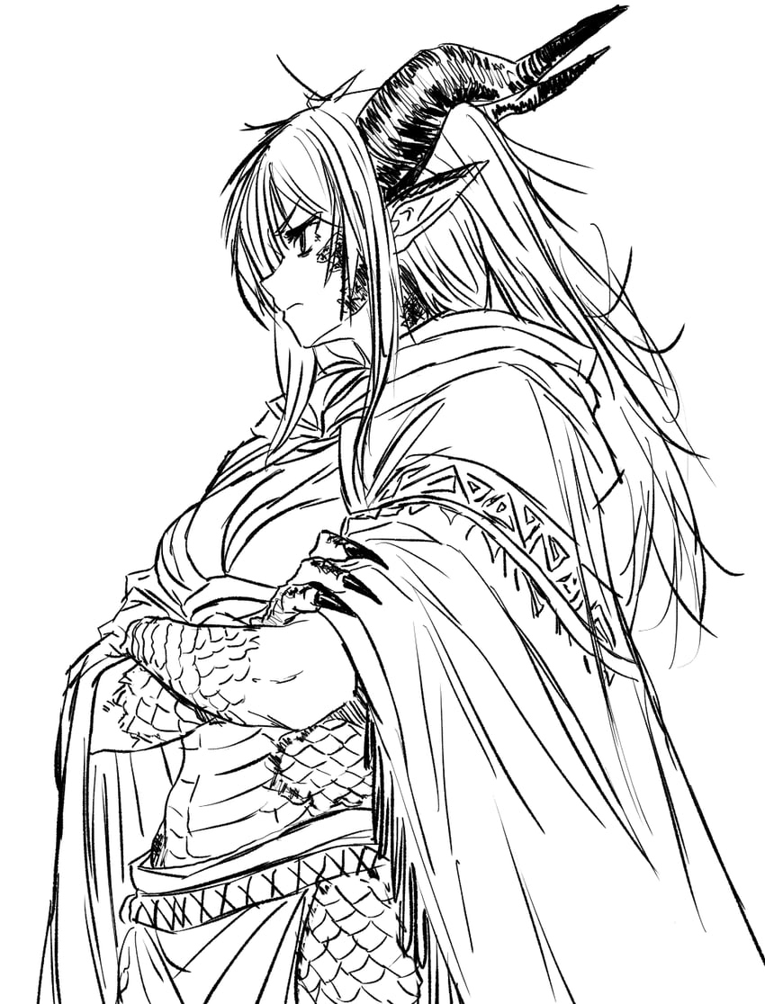 原创 1名女孩 恼怒 乳房 爪子 披风