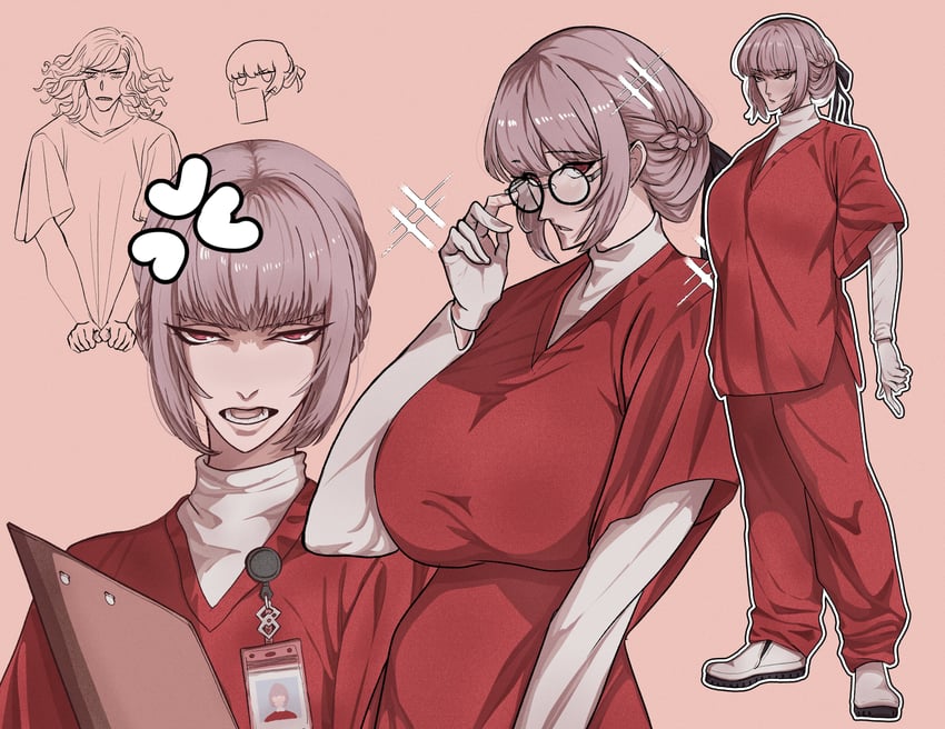 Fate/Grand Order、Fate系列、爱德蒙·唐泰斯 (Fate) 乳房 眼镜 手套 巨乳 长发
