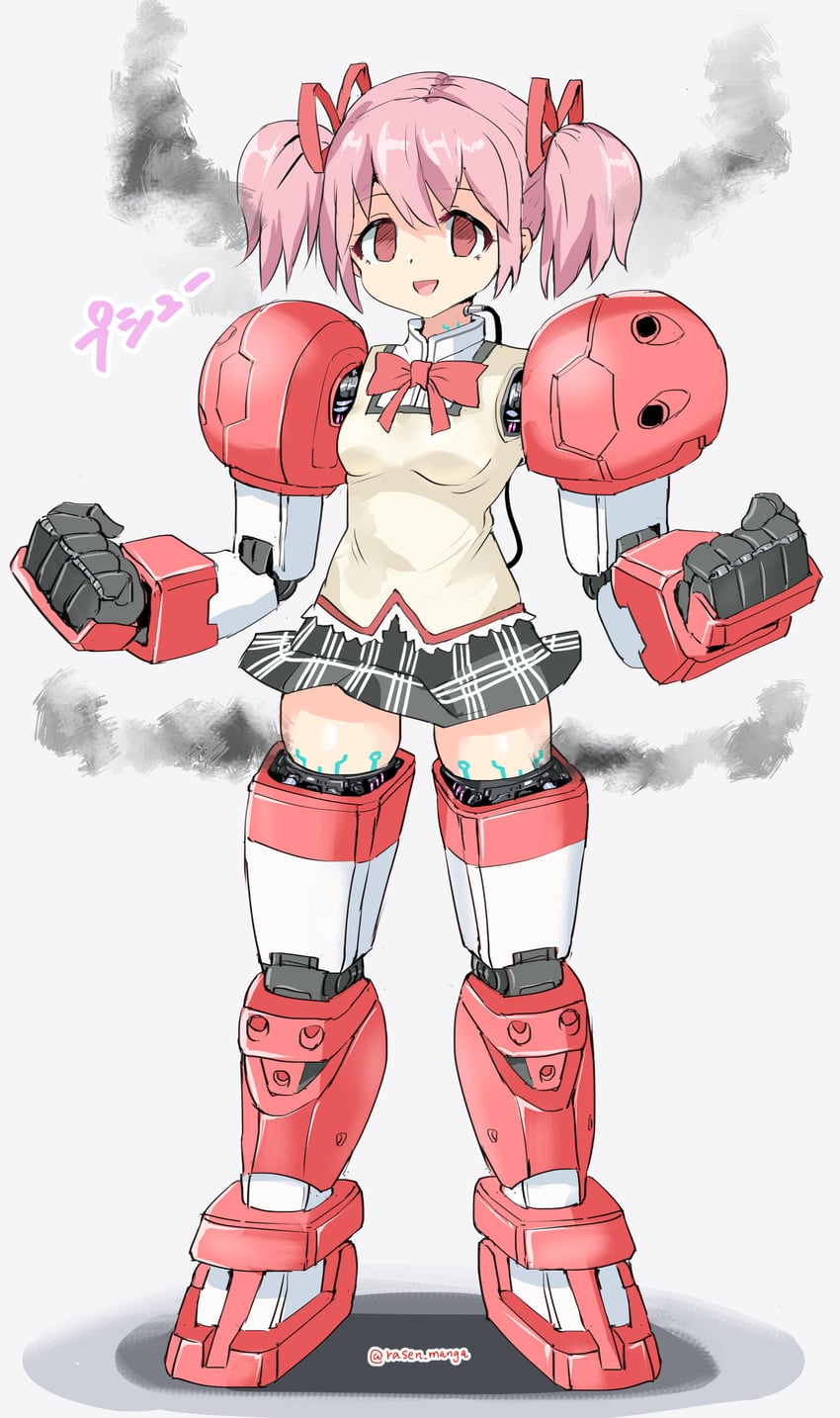 高达、高达 AGE、魔法少女小圆 1名女孩 机器人 作者名 黑色裙子 损坏