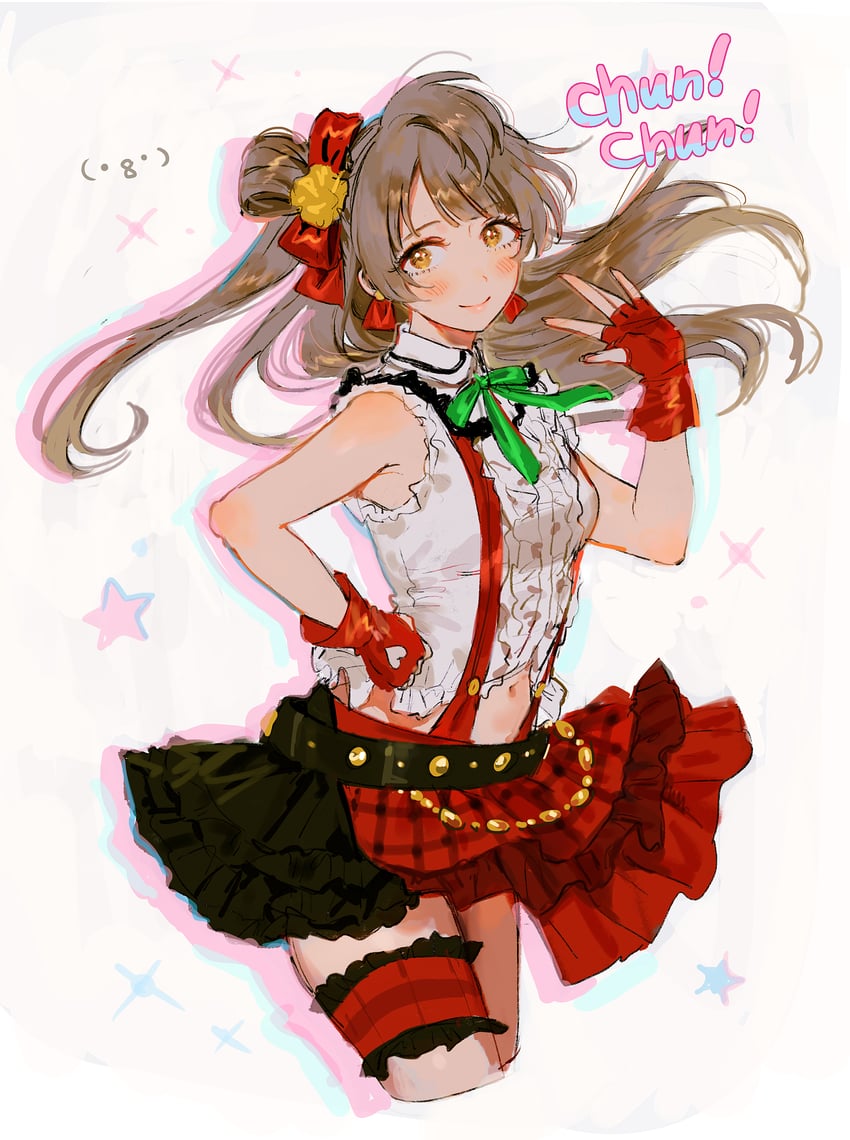 我们活在当下、Love Live!、Love Live! 学园偶像祭 1名女孩 腰带 黑色皮带 脸红 蝴蝶结