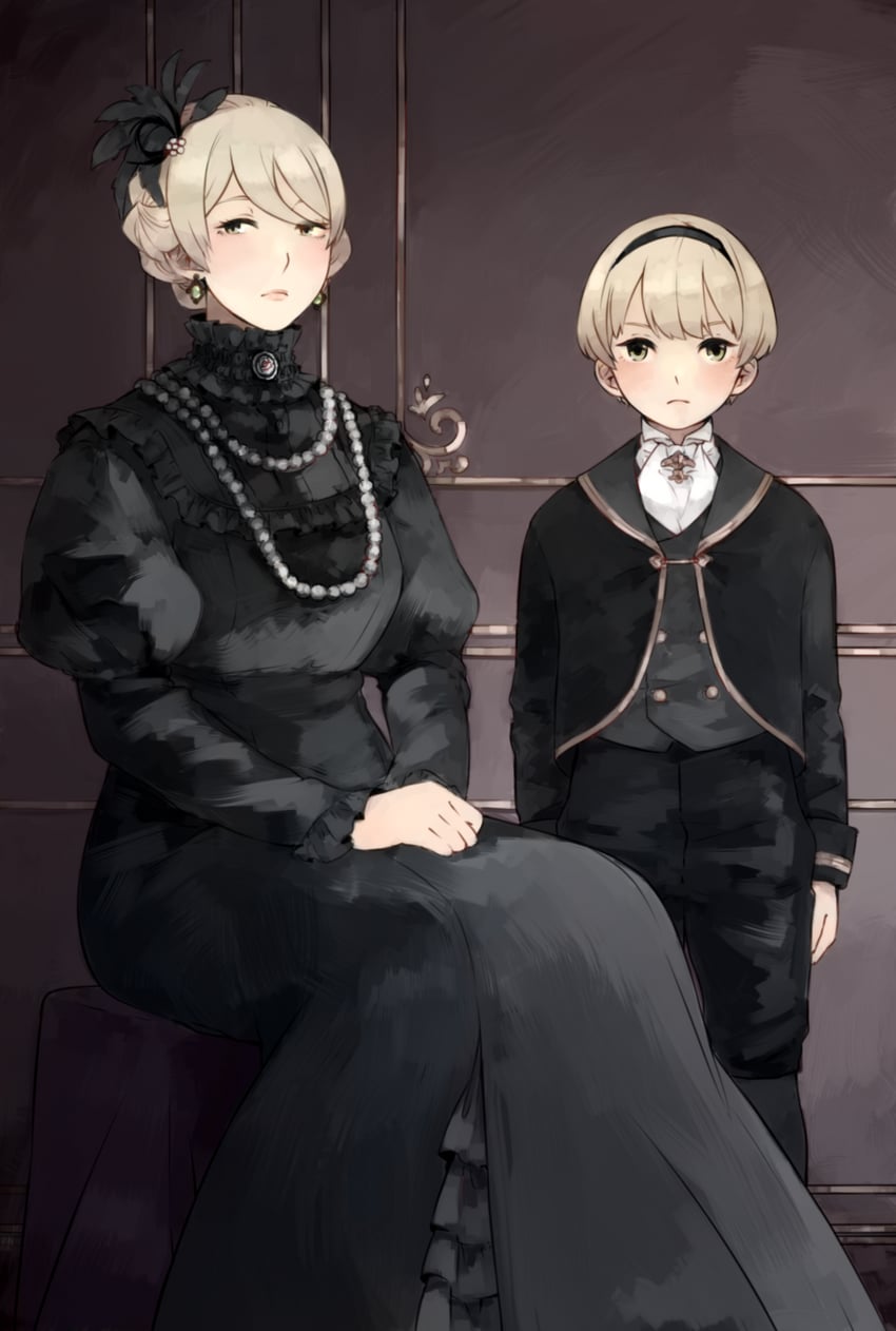 火焰纹章、火焰之纹章：if、原创 1名男孩 1名女孩 幼化 替换服装 贵族服饰