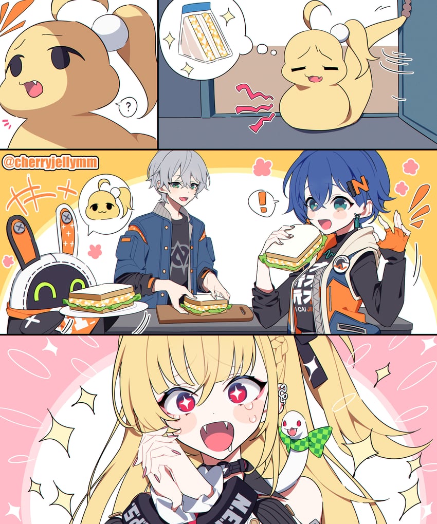 绝区零、铃 (绝区零)、巧奇 ! +++ +_+ 1名男孩 2名女孩