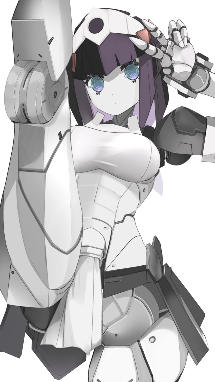 寿屋、megalomaria unlimited universe、novice (megalomaria) 1名女孩 机器人 蓝眼 乳房 有色皮肤