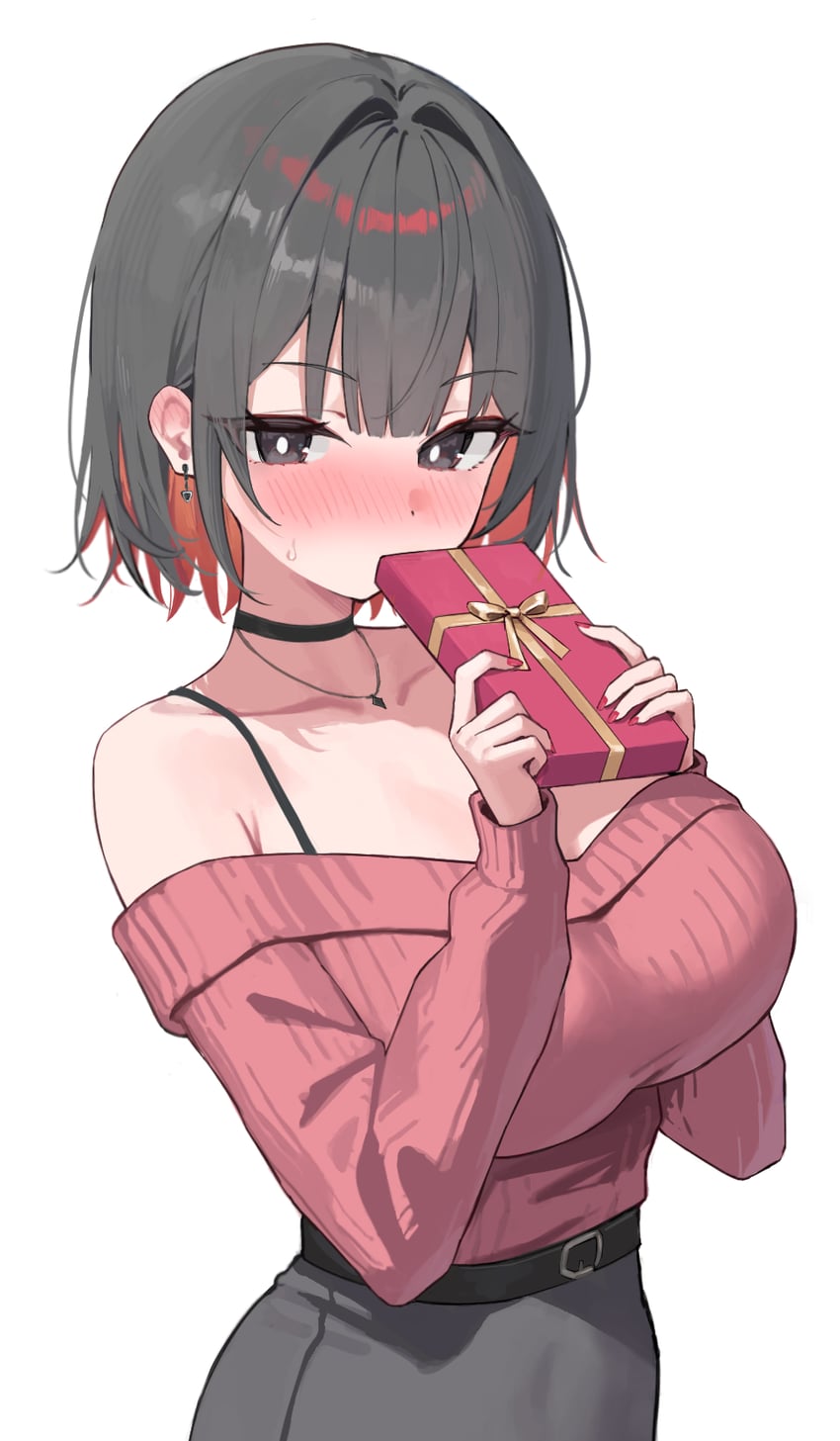 和霞、玛姆 (Hexia) 1名女孩 腰带 黑色皮带 黑色项圈 黑瞳