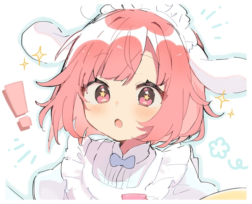 世界计划、凤笑梦 ! 1名女孩 惊讶 蓝色蝴蝶结 蓝色领结