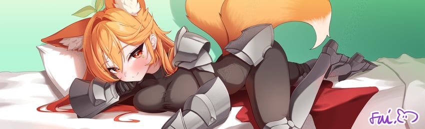 星辰凝视者 (公司)、gunmango 1名女孩 兽耳毛 铠甲 铠甲靴 脸红