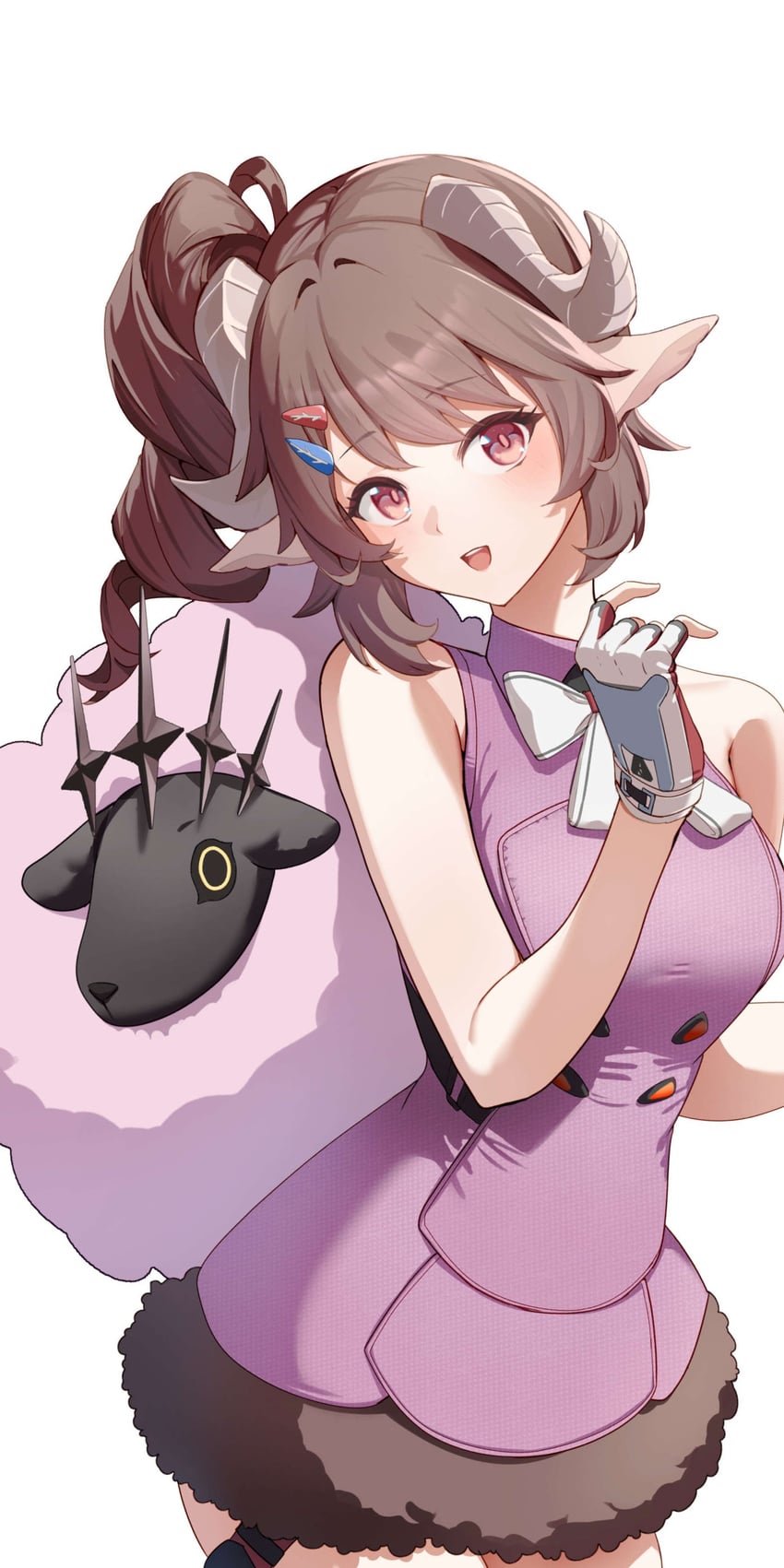 明日方舟、明日方舟：终末地、阿德莉亚 (明日方舟) 1名女孩 :D 兽耳 露肩 乳房