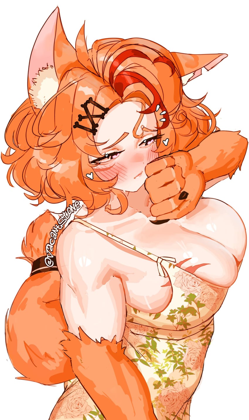 VChiban、Buffpup (Vtuber) 1名女孩 兽耳毛 兽耳 动物手 臂毛