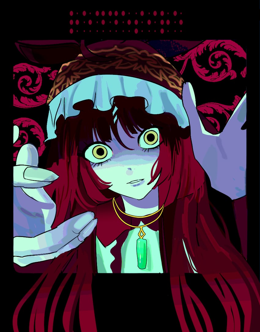 影子影子 (Vocaloid)、赛马娘、红色欲望 (神衣) (赛马娘) 1名女孩 兽耳 齐发尾 斗篷 蕾丝发带